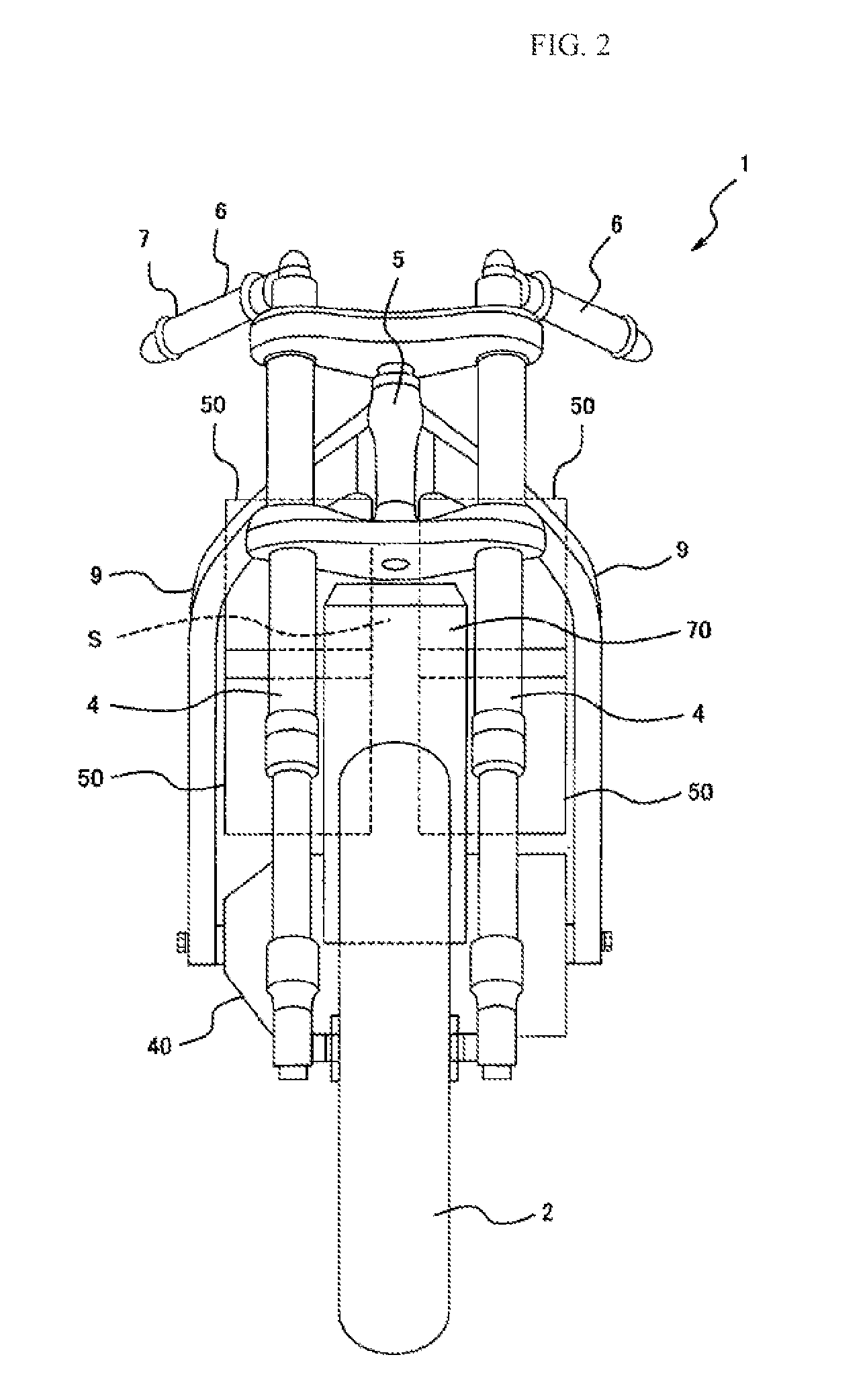 Cooling structure for electric vehicle
