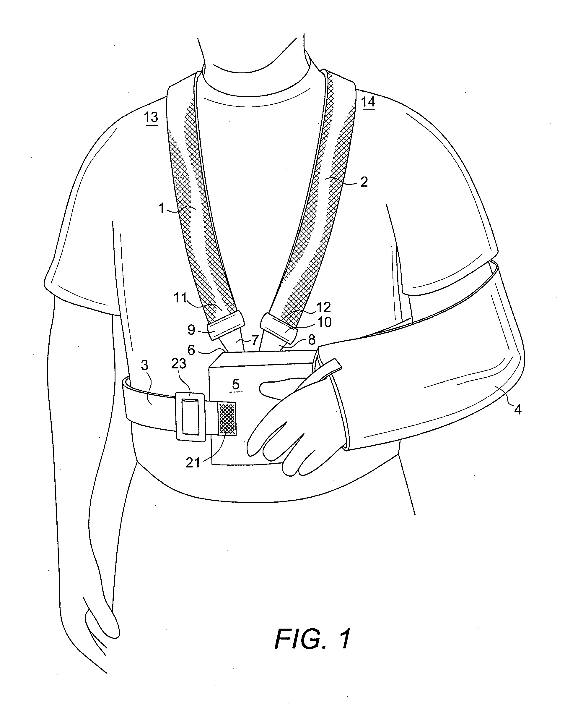 Arm sling with backpack straps
