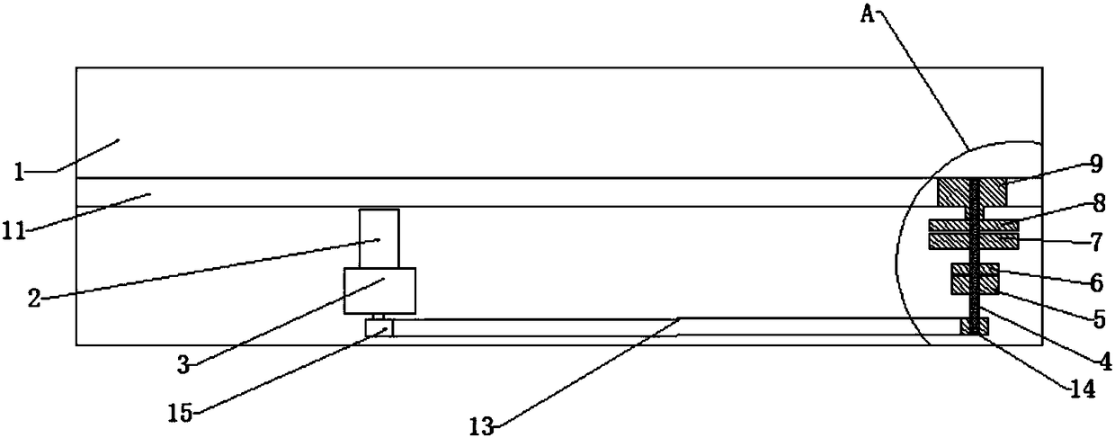 Magnetic resonance hospital bed horizontal motion driving structure