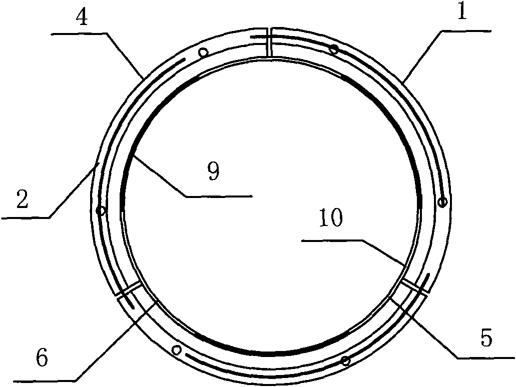 Preputial ring ligaturing and removing device capable of interactively expanding and contracting with penis