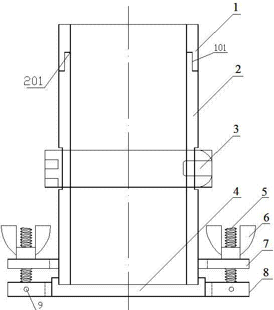 Device and method for preparing cylindrical standard test pieces of filling bodies