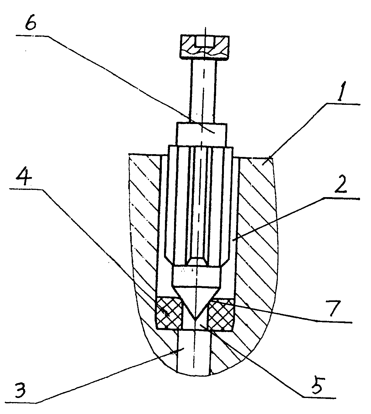 Valve structure of carburator needle valve