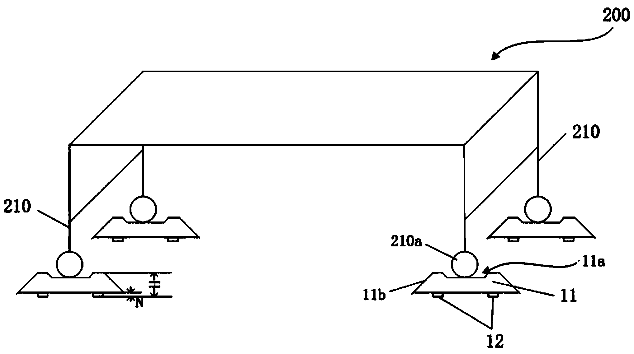 Medical weight measuring device