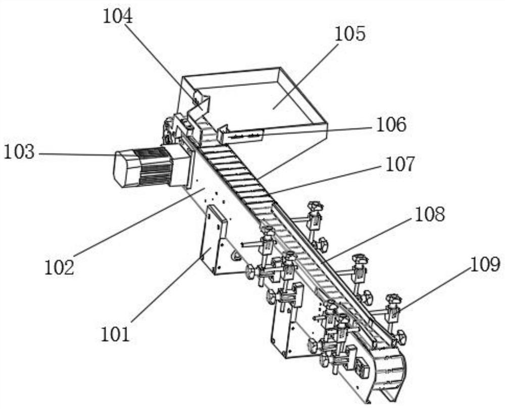 Automatic labeling device for toy producing and processing