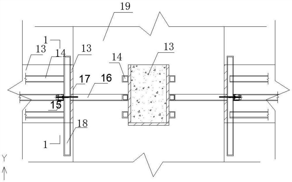 Frame column formwork supporting device