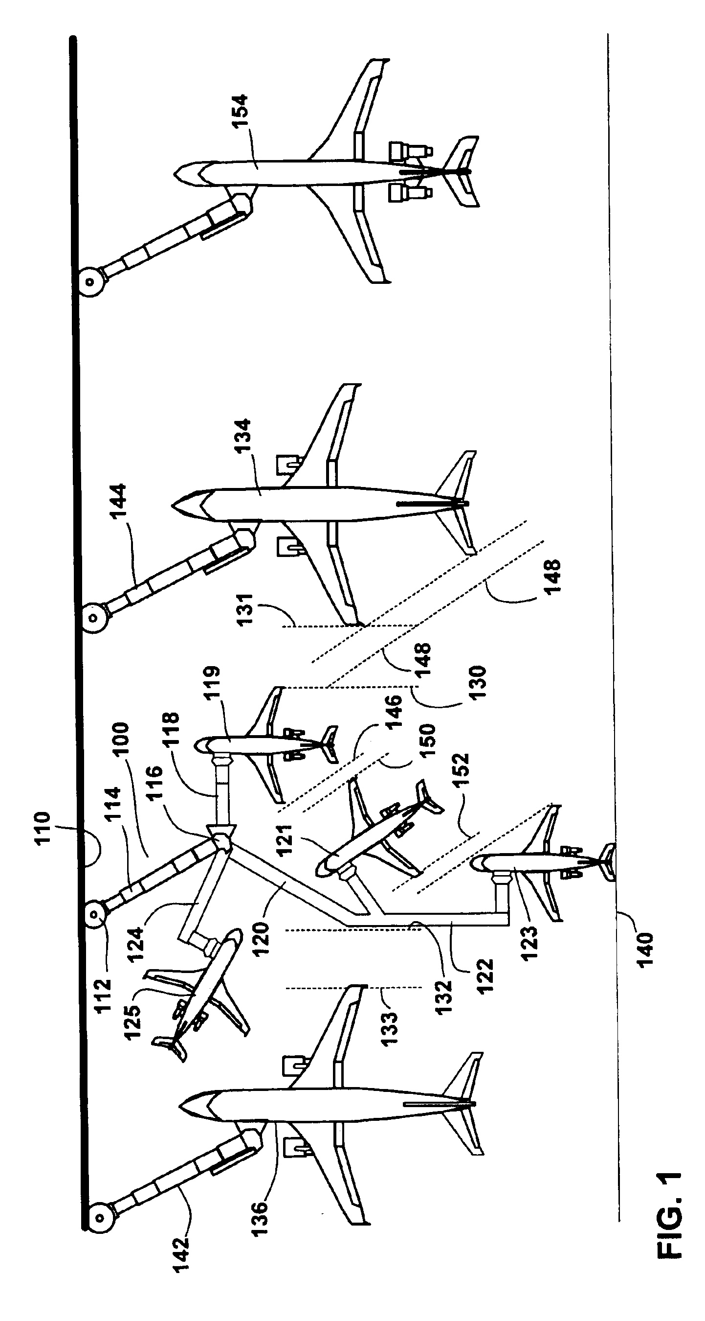Interstitial regional aircraft boarding piers, and methods of using same