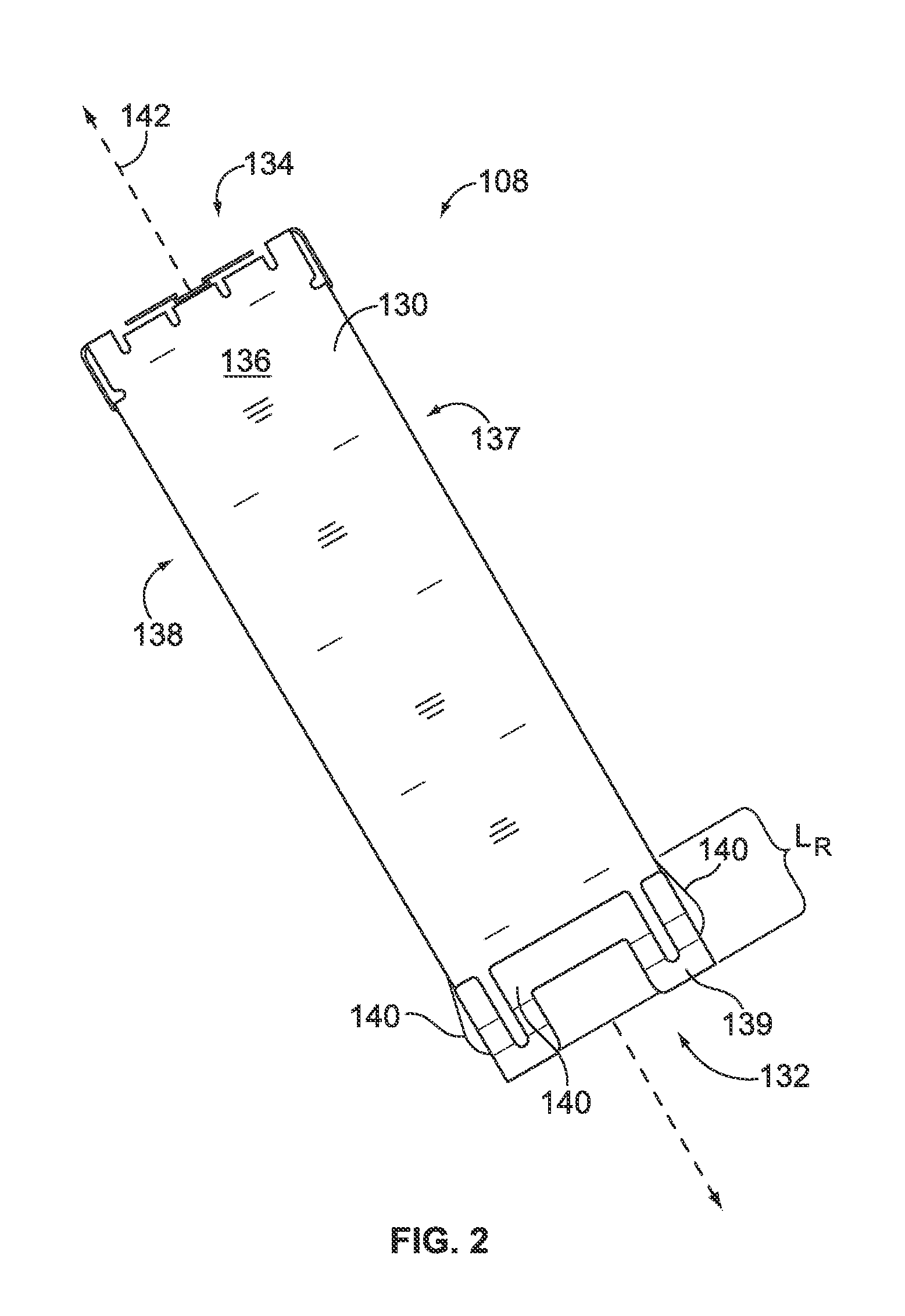 Brackets and receptacle assemblies with angled ports
