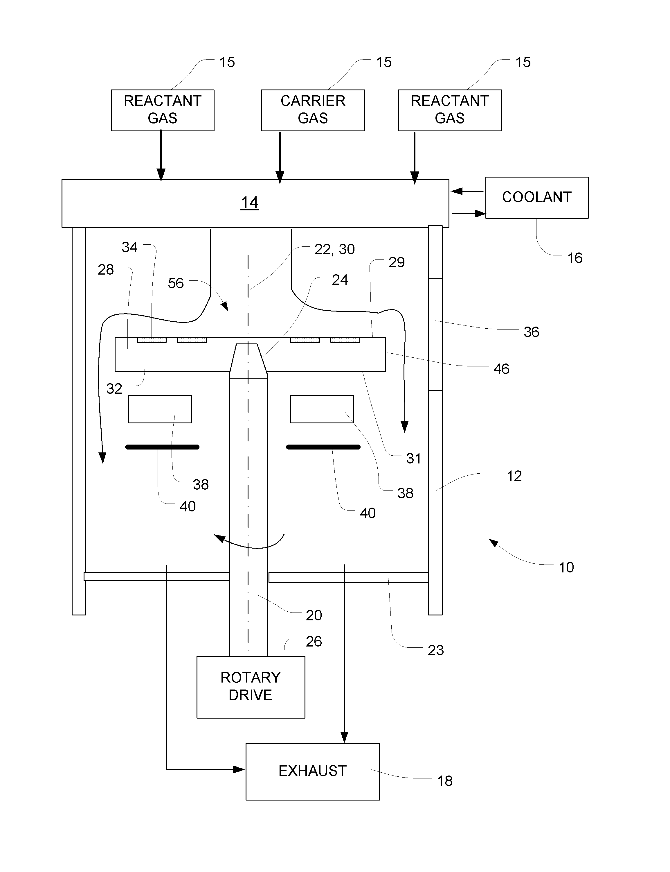 Wafer carrier with selective control of emissivity