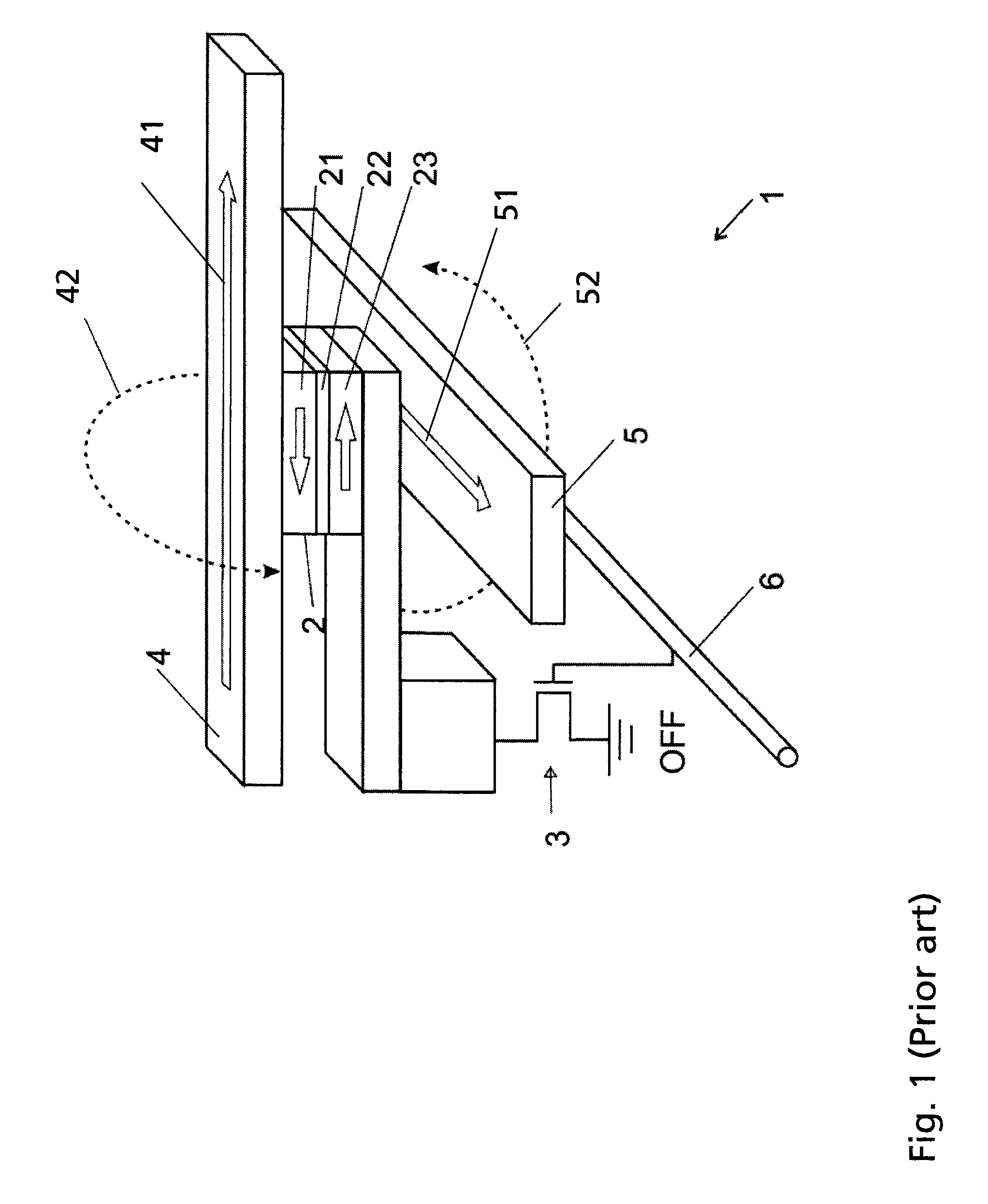 Magnetic memory with a thermally assisted writing procedure and reduced writing field