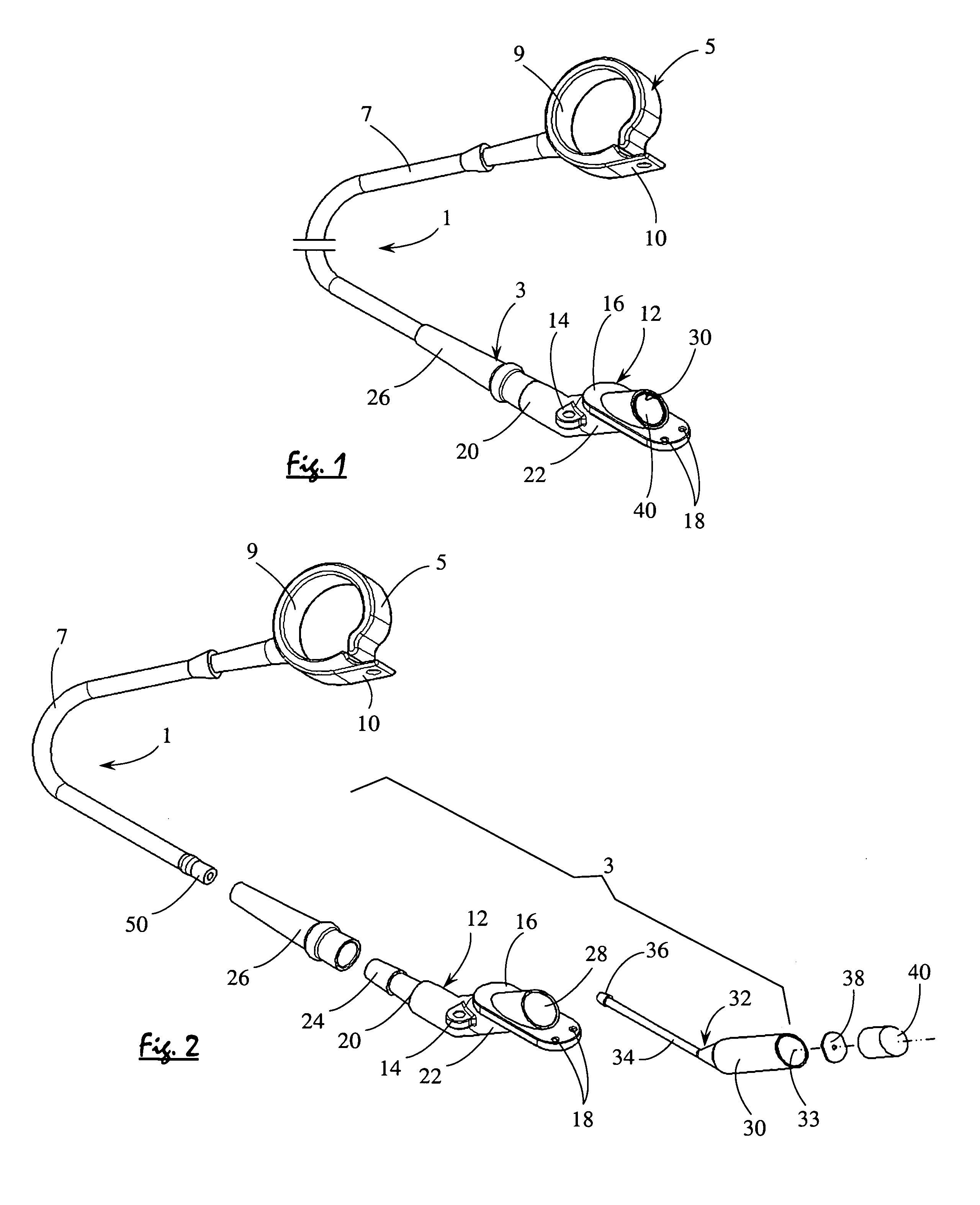 Fluid port for an adjustable gastric banding system