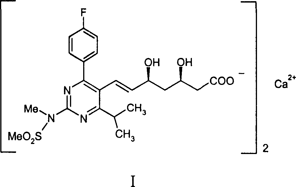 Method for preparing intermediate of synthesizing rosuvastatin calcium