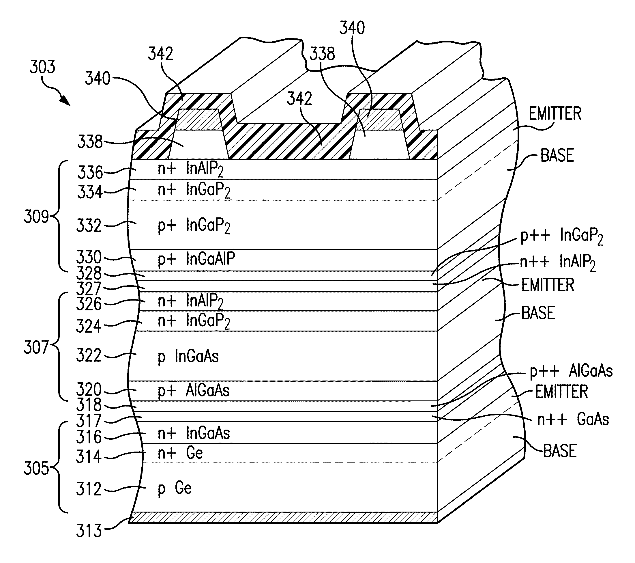 Solar cell with gradation in doping in the window layer