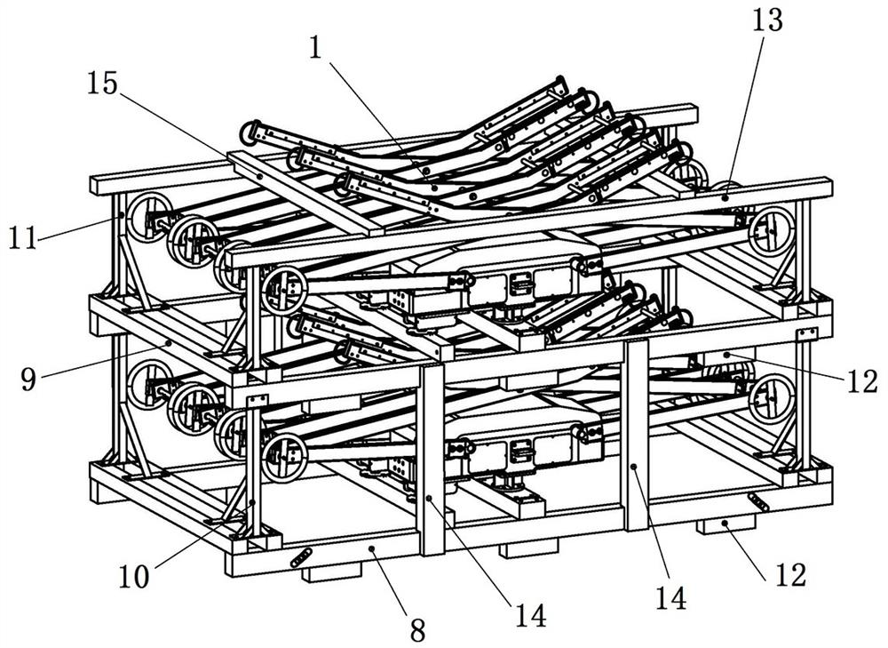 Scissor type isolating switch packaging structure