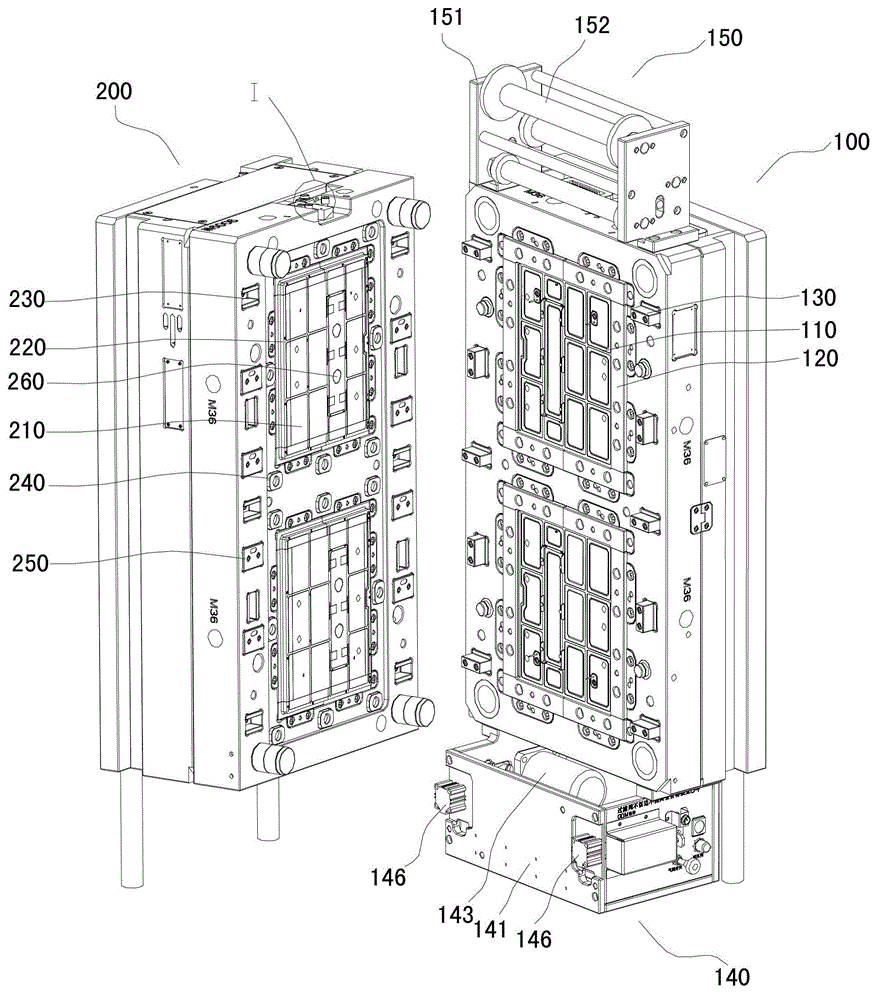 Device for producing components of filter screen