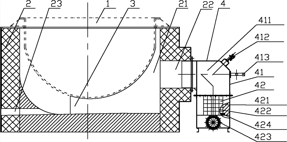 Heat-storage lead-melting furnace