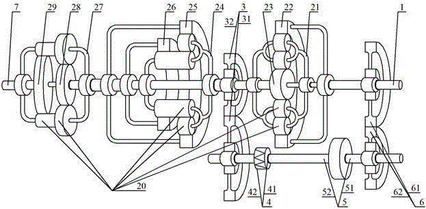 Compound type centripetal turbine hydraulic torque converter