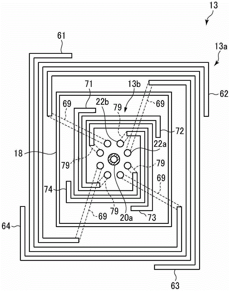 Antenna unit for inductively coupled plasma and inductively coupled plasma processing apparatus