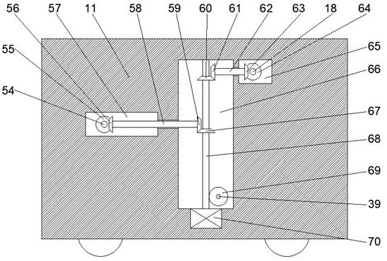 Device for screening and crushing fallen leaves in soil as organic fertilizers