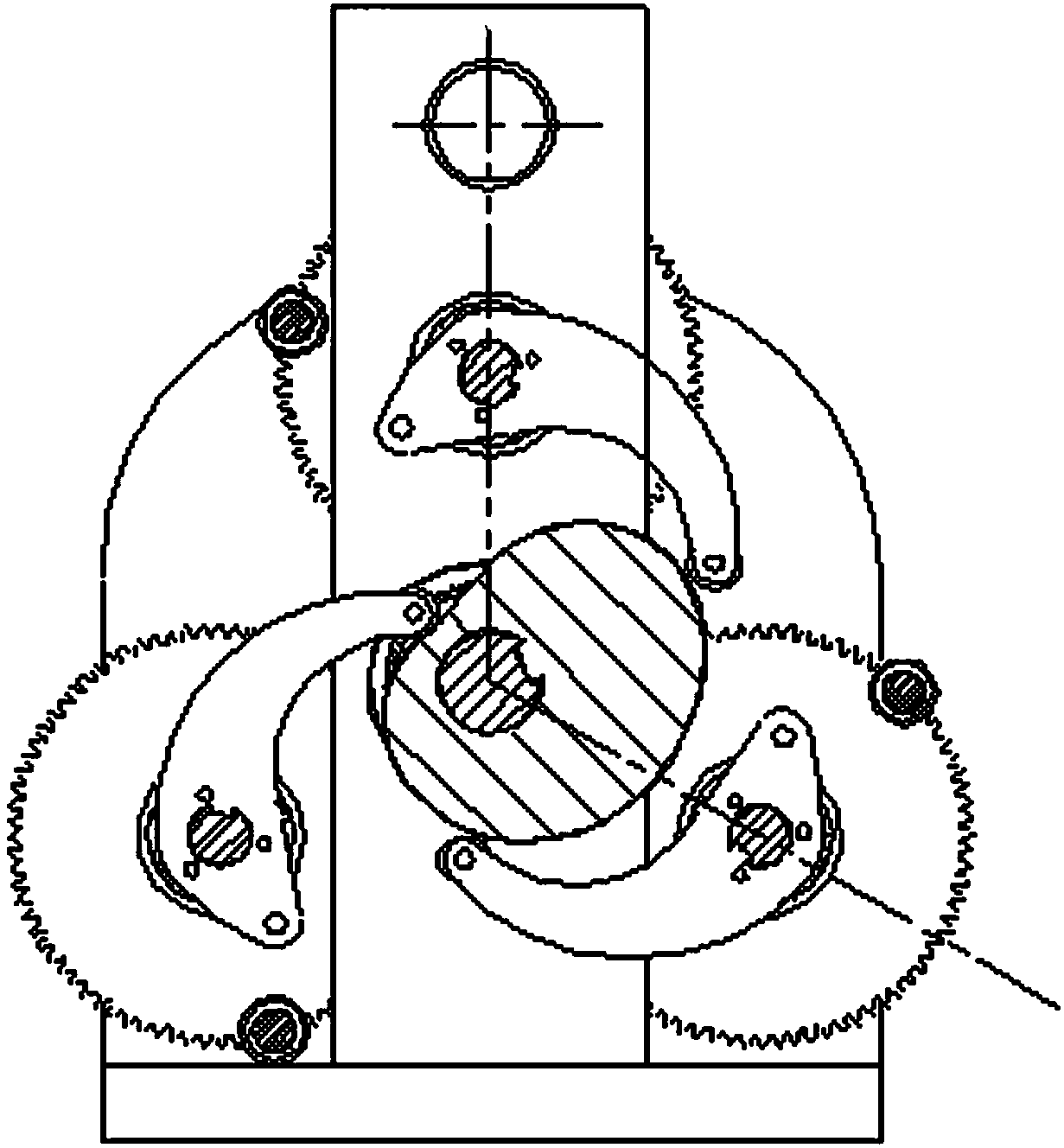 Spatial swing cam type stepless variable drive