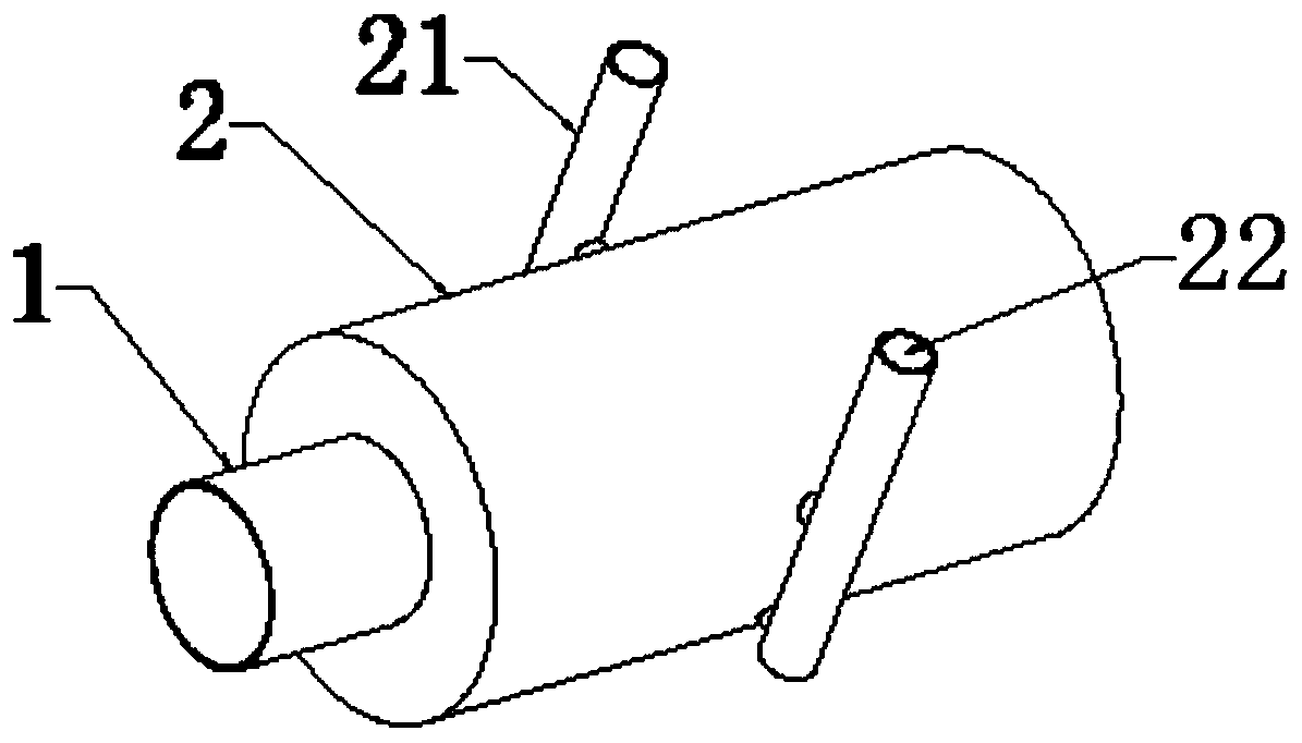 Dust removing device for flue gas discharged from boiler