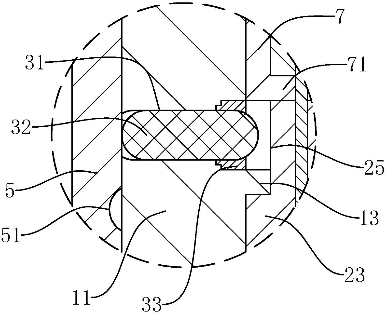 Liquid bag quick disassembling structure and assembling and disassembling methods