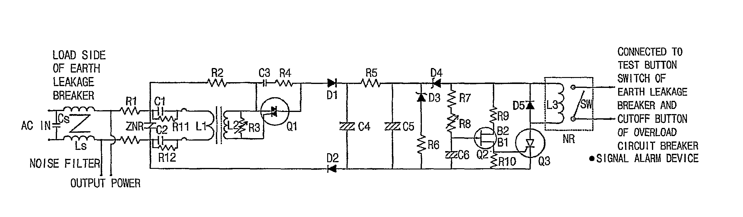 Power cutoff device automatically operated upon occurrence of spark on electric wire