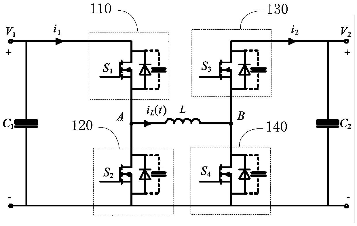 Buck-mode constant power control method and circuit of soft switching bidirectional direct-current converter