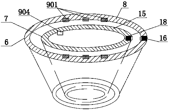 Material real-time monitoring device and method for cement bin