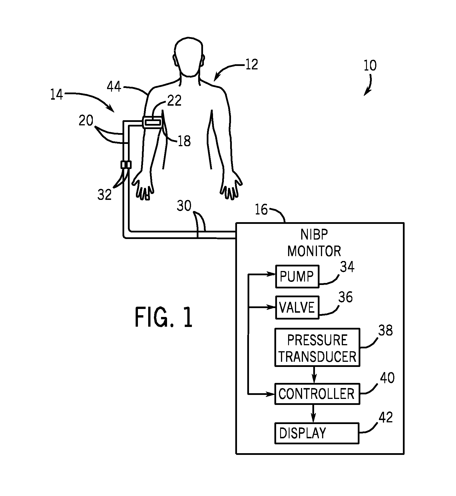 Apparatus and method for monitoring blood pressure cuff wear