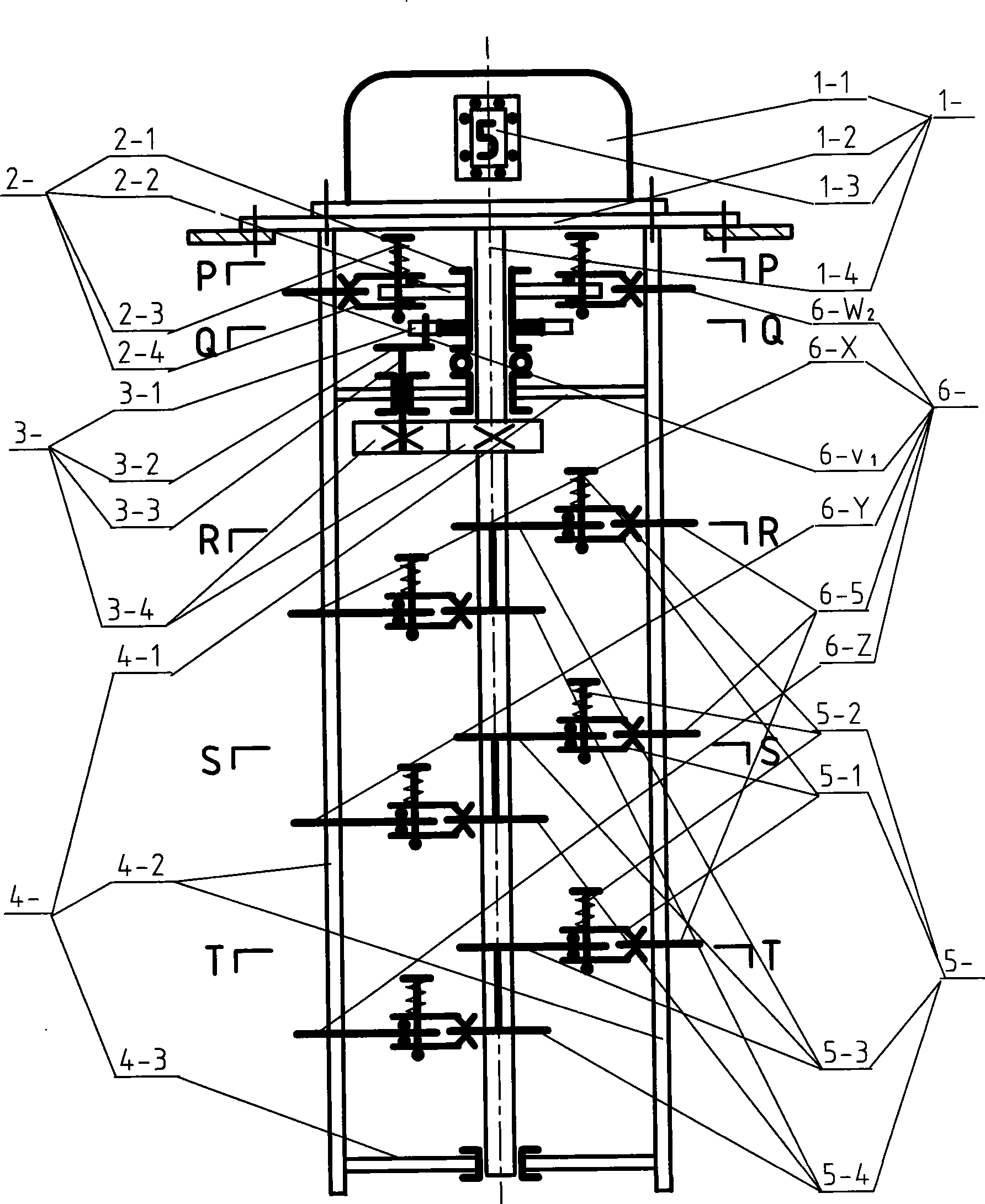 Multi-stage pressure regulating conversion tap switch