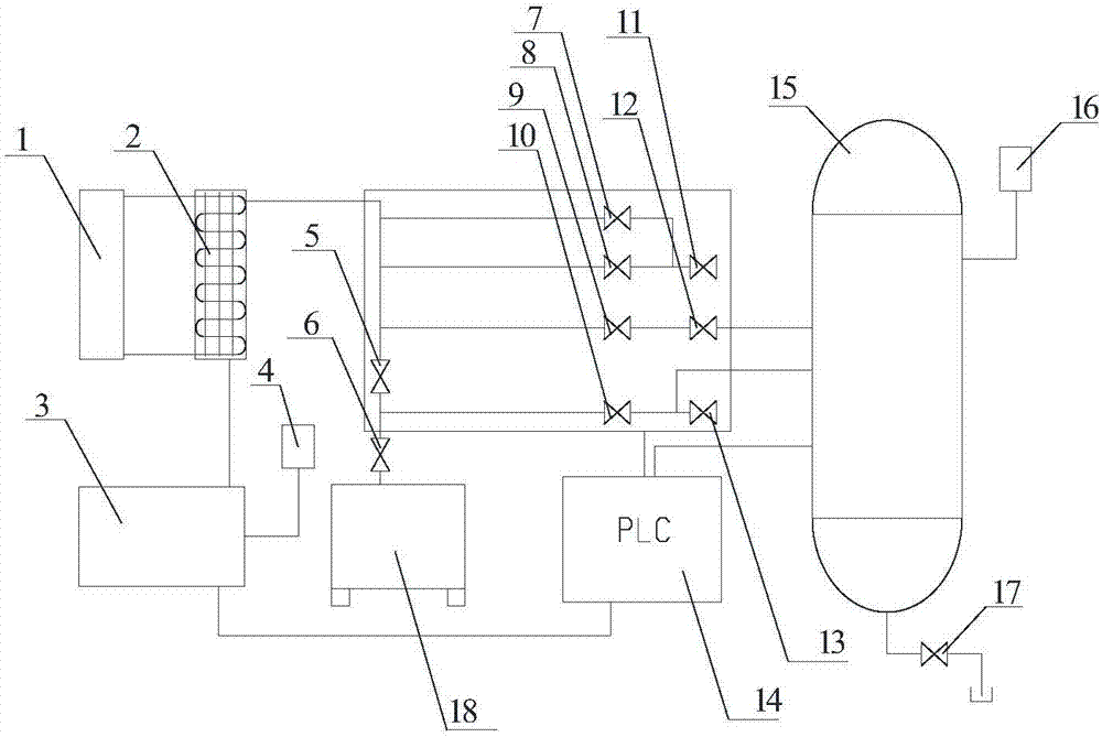 Cooked food vacuum cooling device capable of adjusting vacuum degree and stabilizing pressure