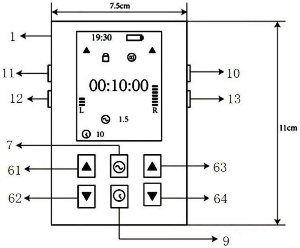 Intracranial micro-current stimulation sleep physiotherapy instrument