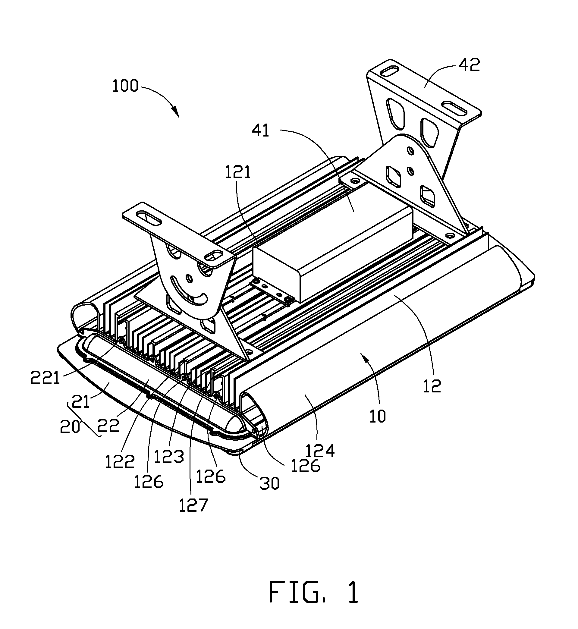 LED lamp with radiator and method for manufacturing the same