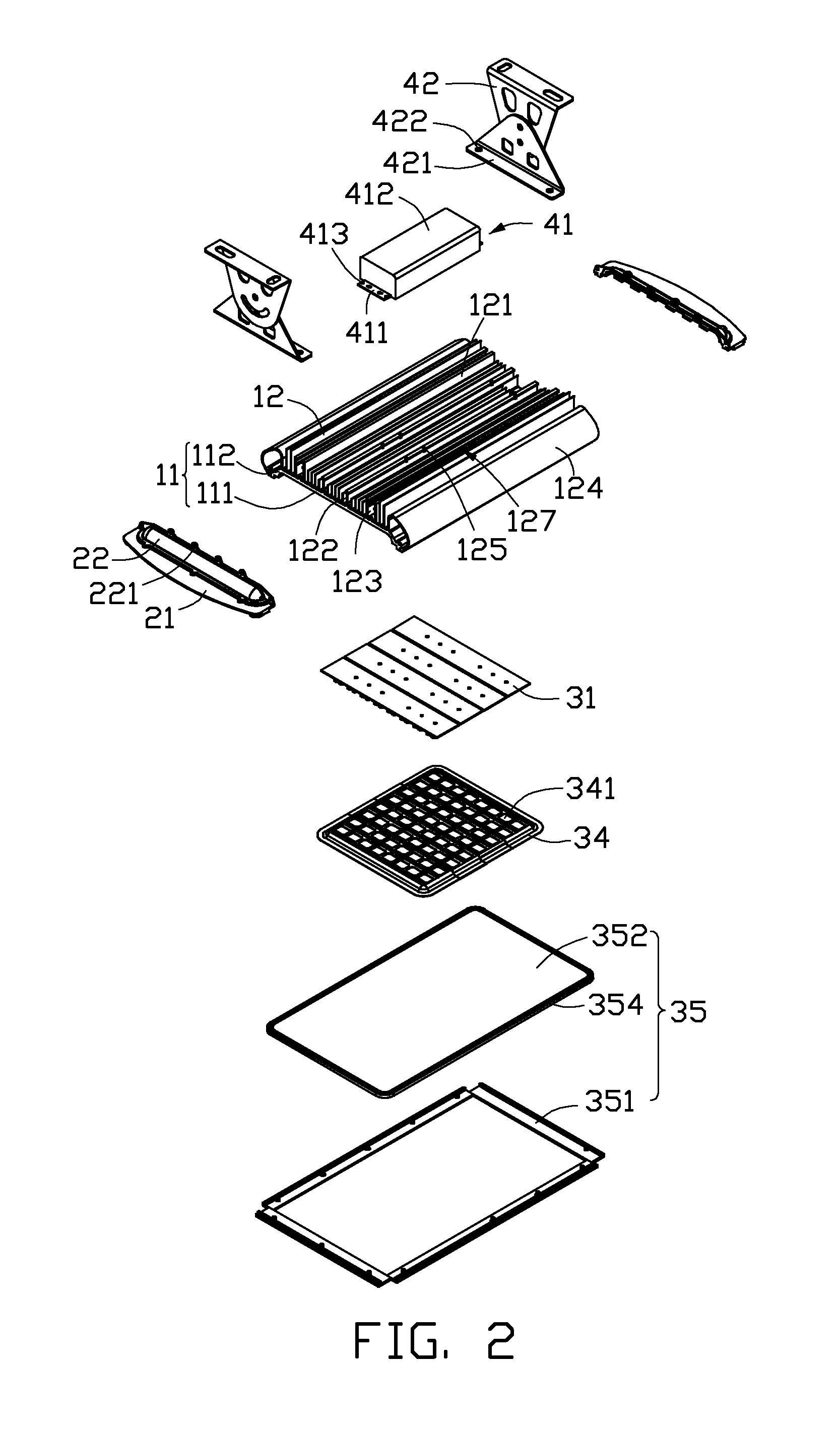 LED lamp with radiator and method for manufacturing the same