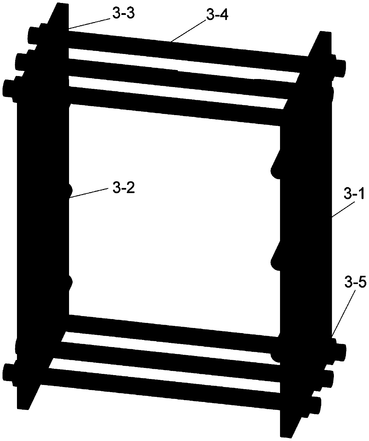 Steel plate interface connecting structure and method for reinforced concrete beam and column