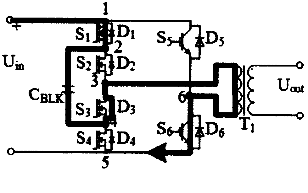 Flying capacitor hybrid three-level DC-AC (Direct Current-Alternating Current) inverter and control method thereof