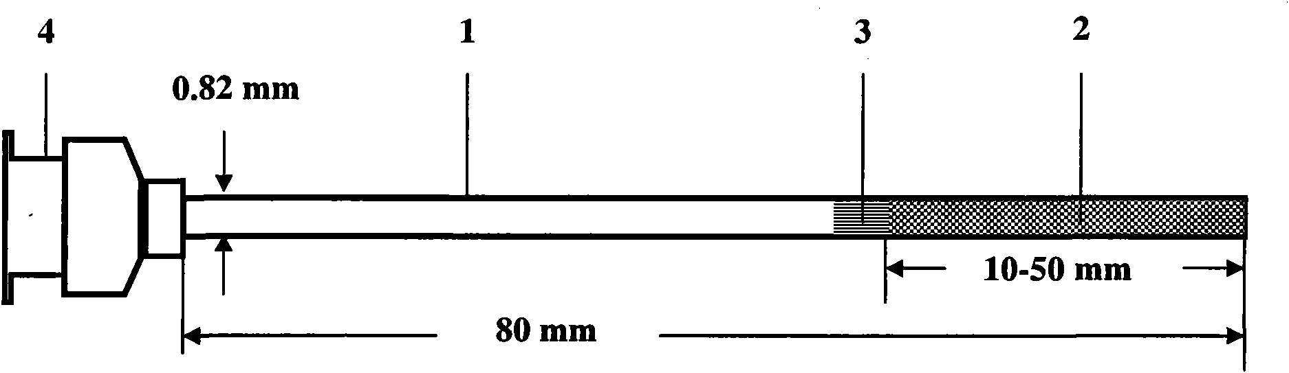 Needle type extraction device suitable for gas chromatography and using method