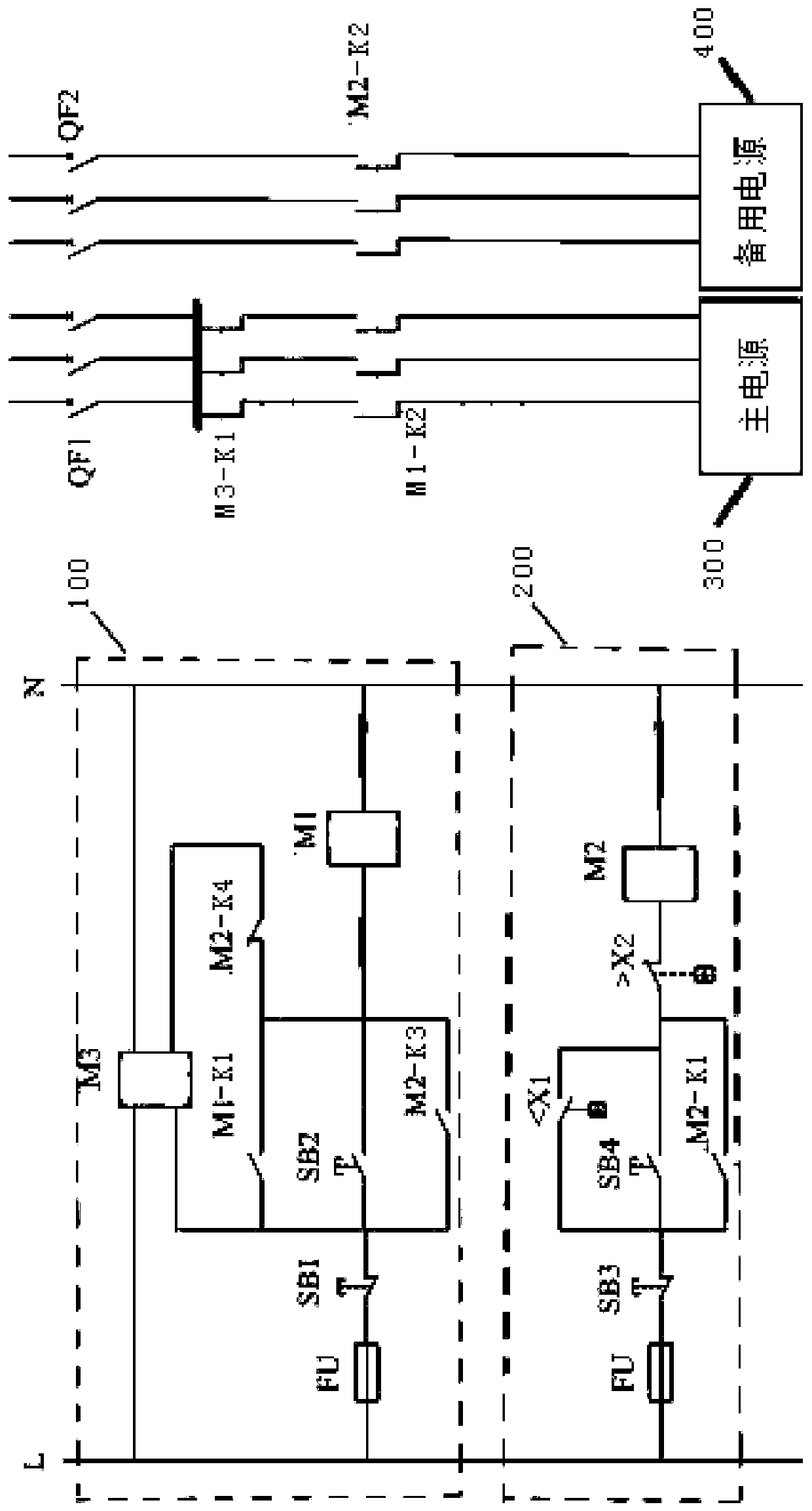 Automatic power supply switching device