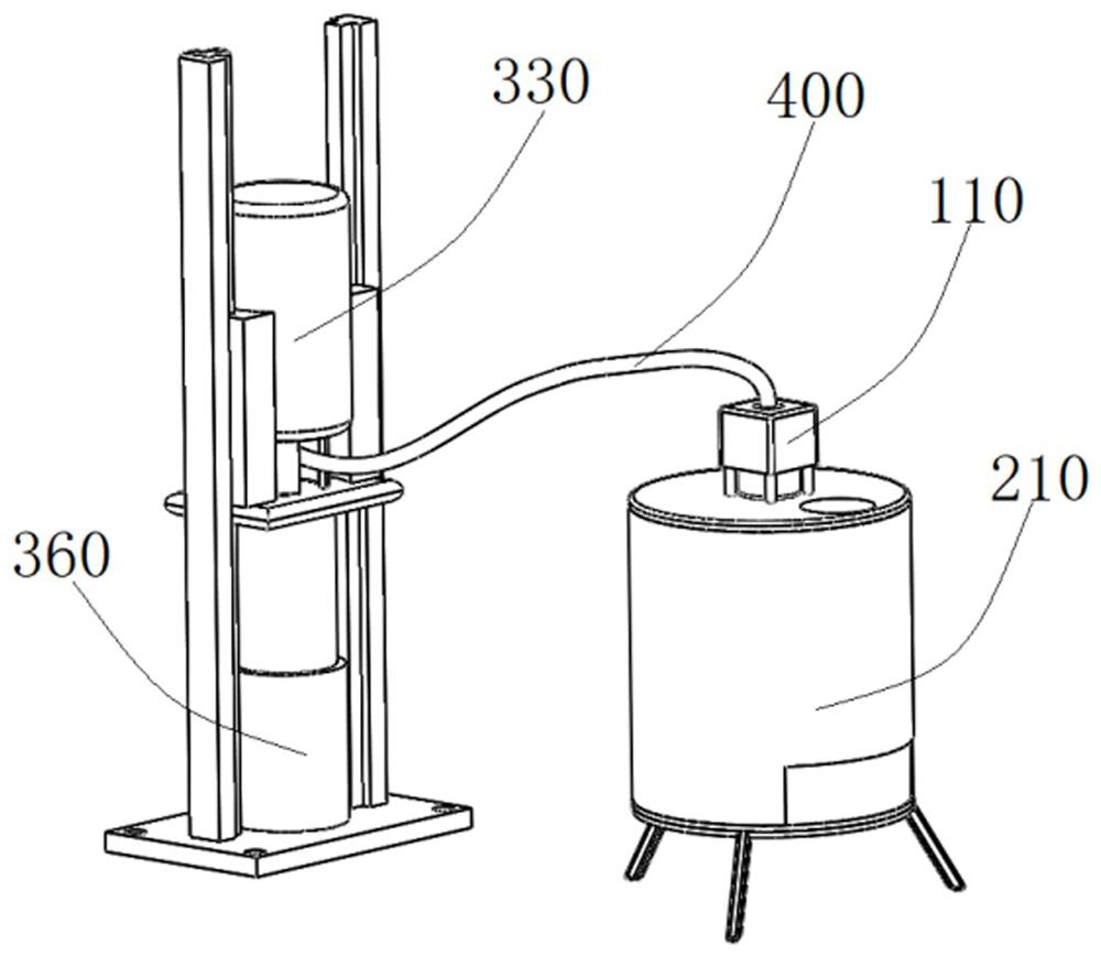 Liquid-nitrogen quick-freezing system device for ice cream