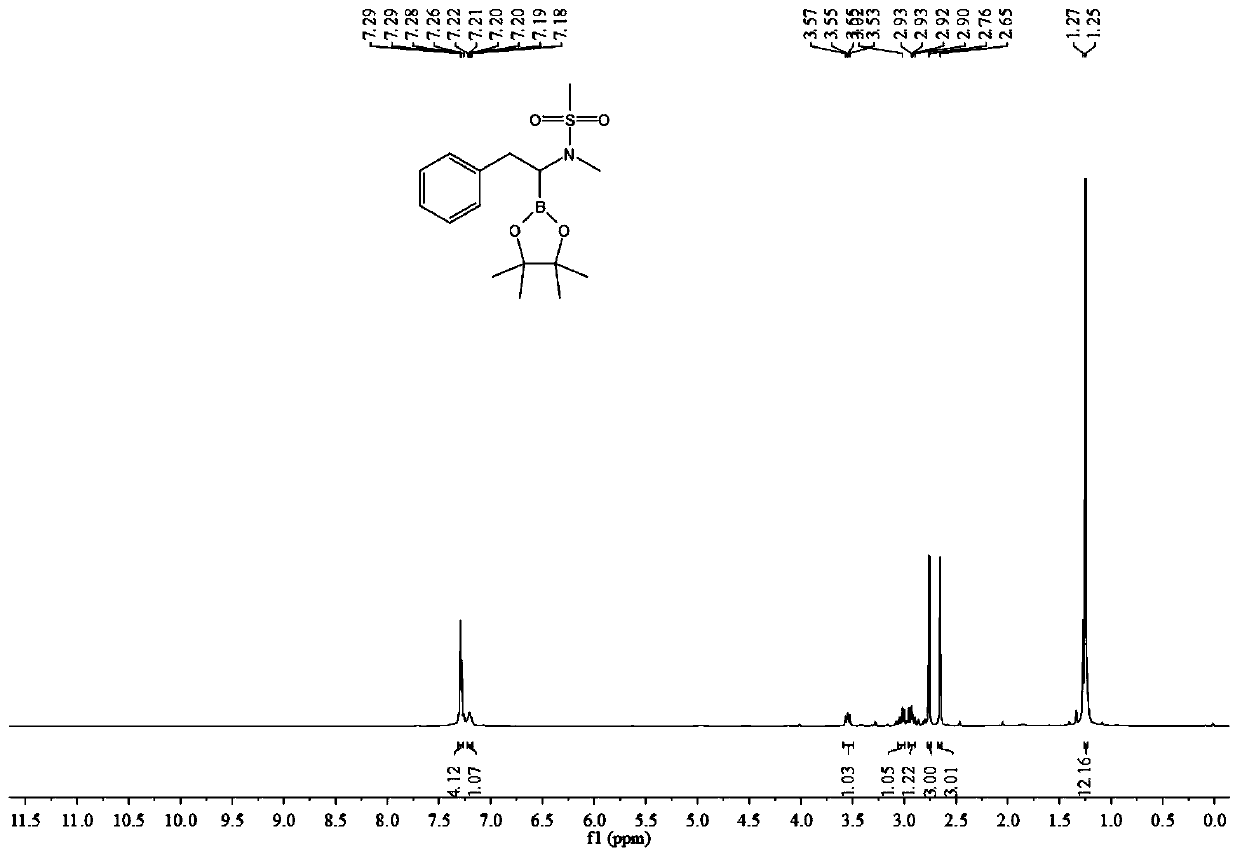 A kind of method of synthesizing α-amino boron compound