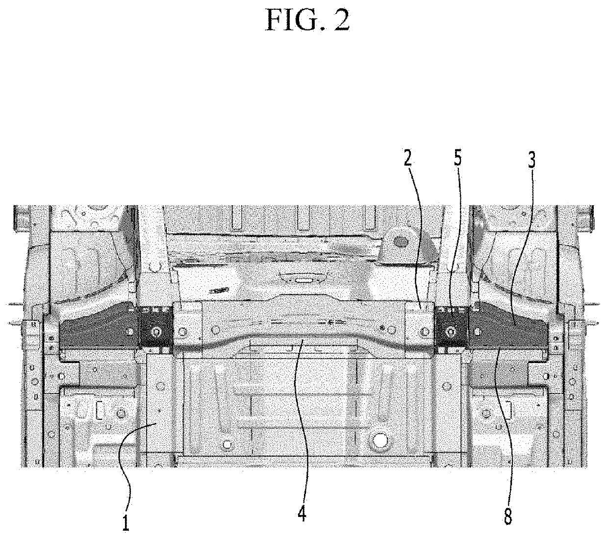 Sub-frame mounting combination structure of vehicle body