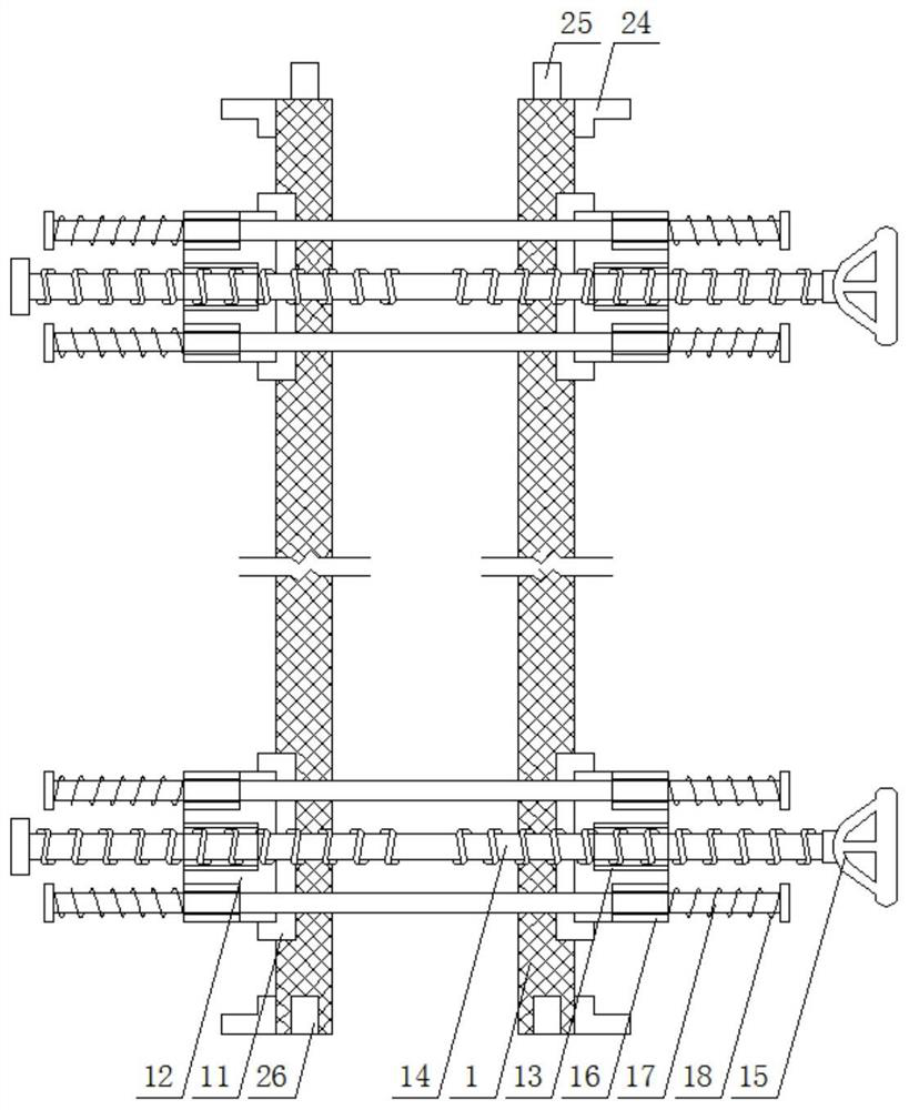 Rapid fixing device and method for constructional engineering formwork