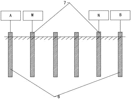 Bolt-based underground space surrounding rock disaster resistivity real-time monitoring method