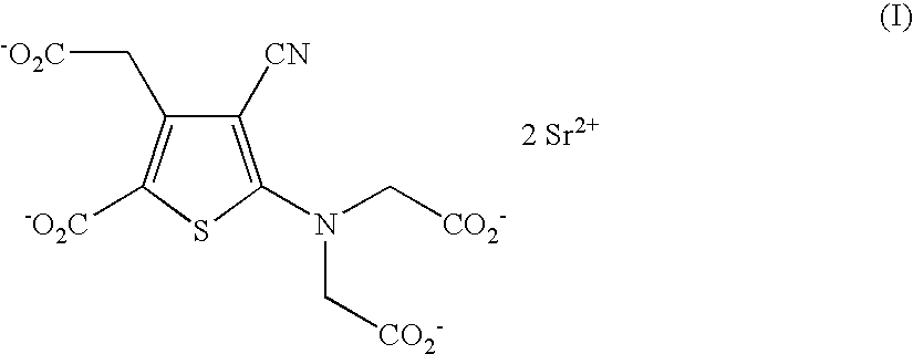 Process for the industrial synthesis of strontium ranelate and its hydrates