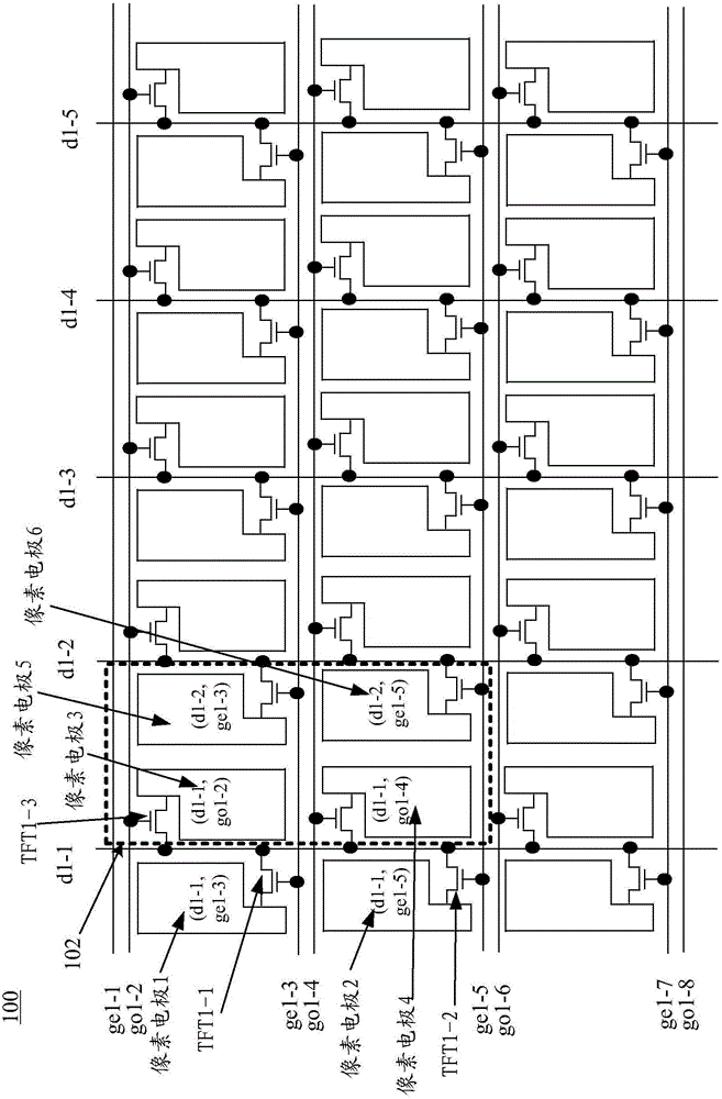 Dual gate line array substrate, testing method, display panel and display device