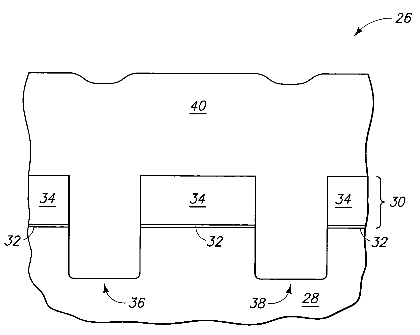 Method of forming trench isolation in the fabrication of integrated circuitry