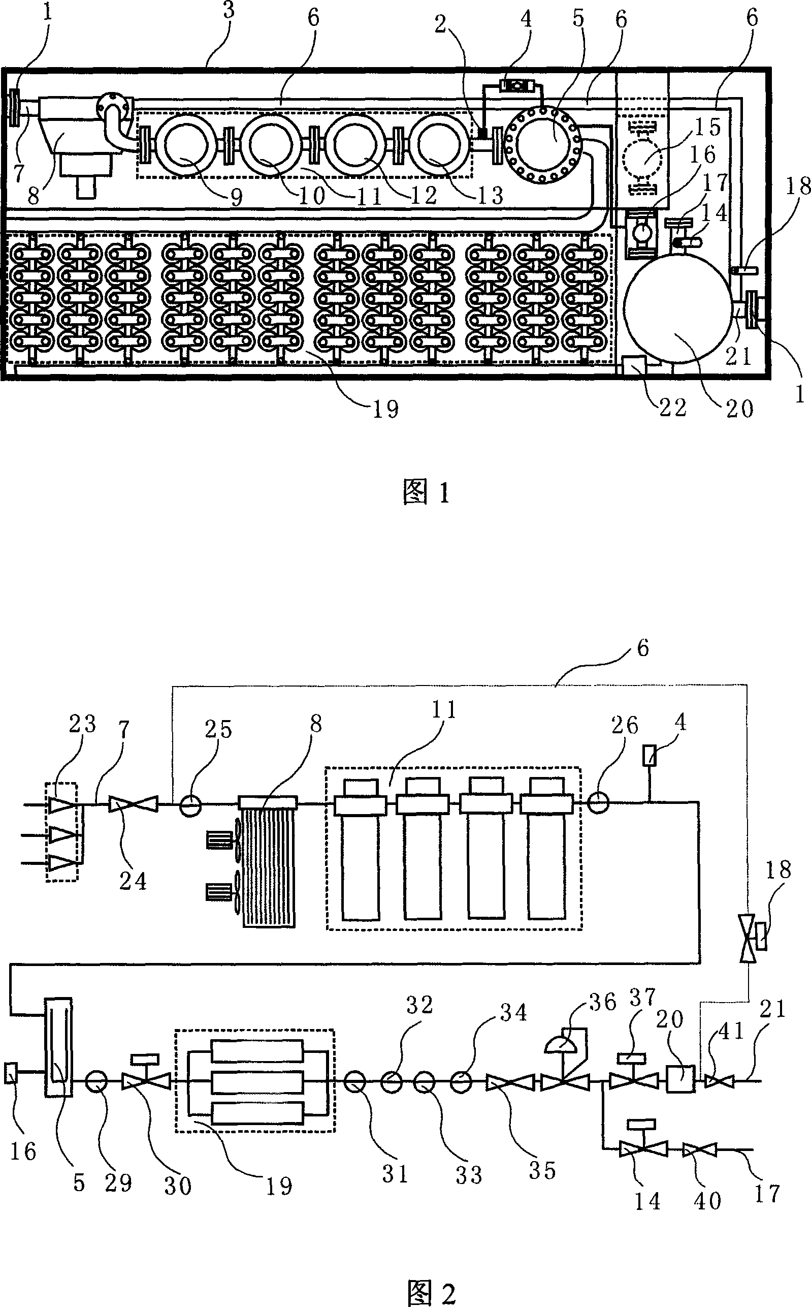 Composite film separation nitrogen-preparing system and method for well drilling technique