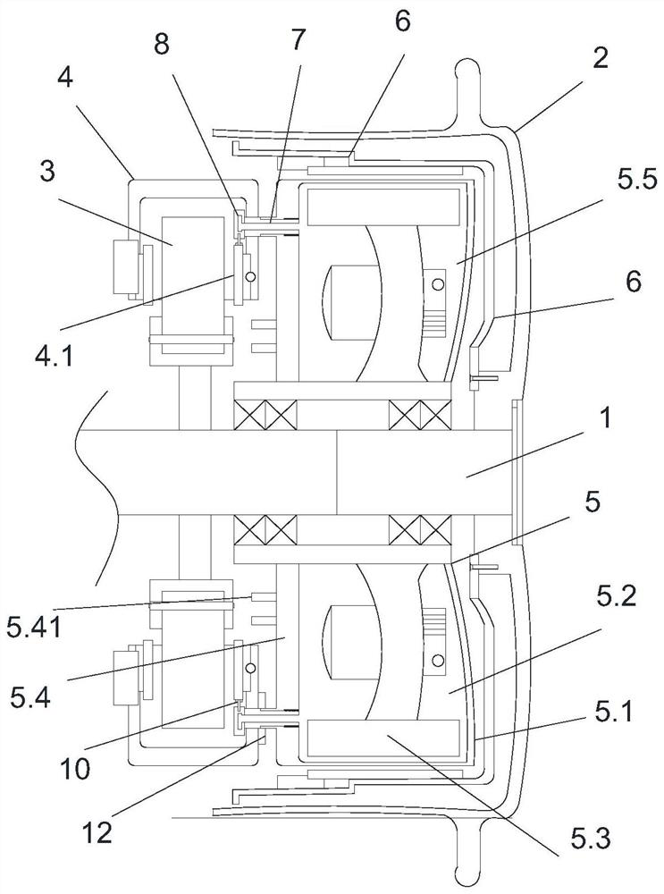 Electric automobile hub generator device