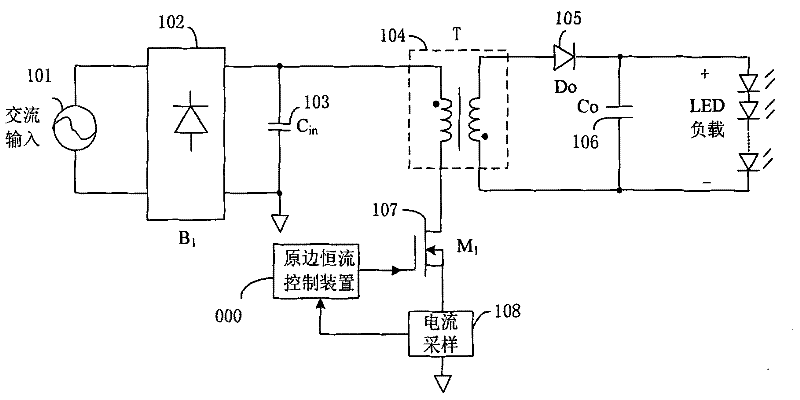 Primary side-controlled constant current switch power supply controller and primary side-controlled constant current switch power supply control method