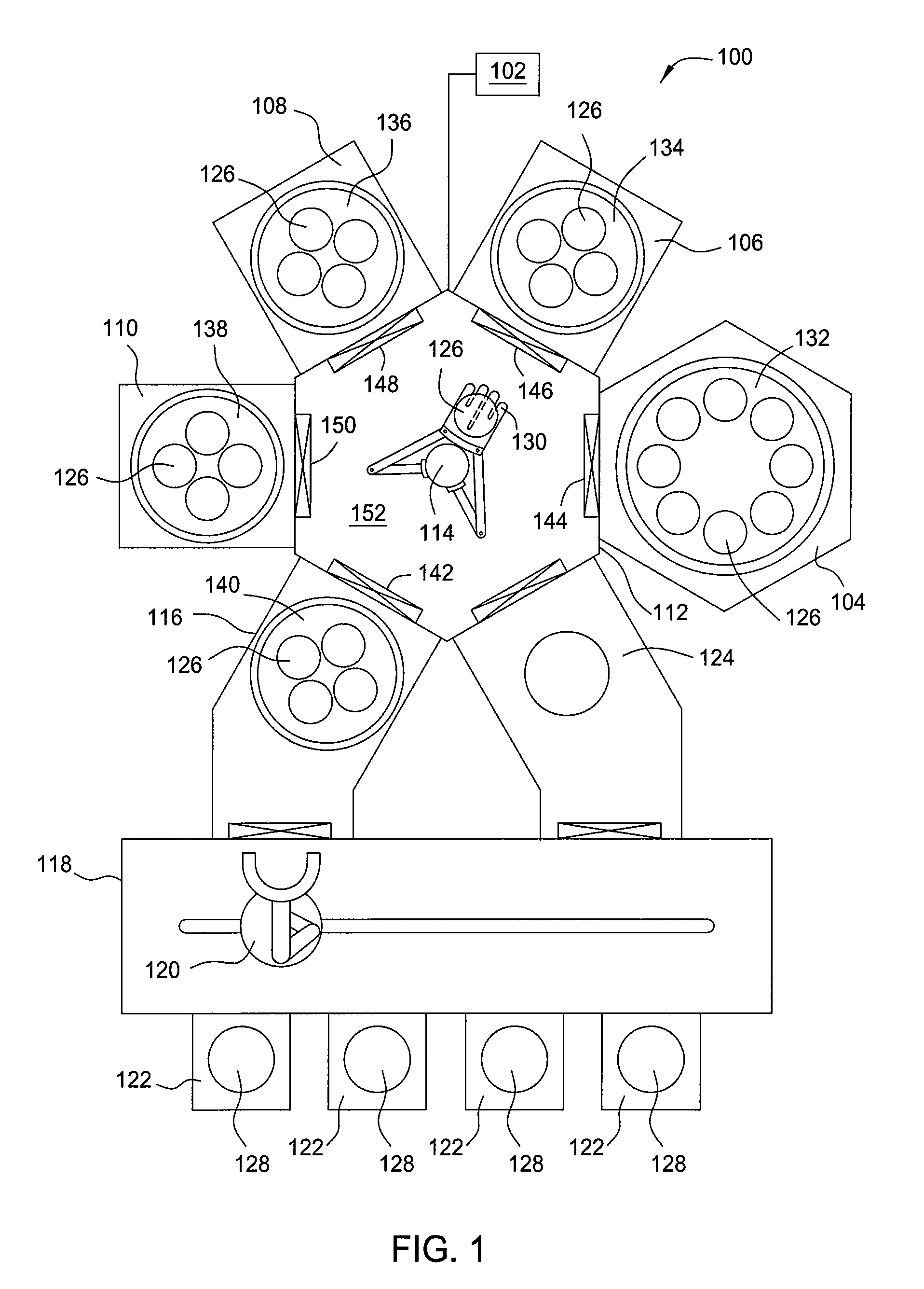 Segmented substrate loading for multiple substrate processing